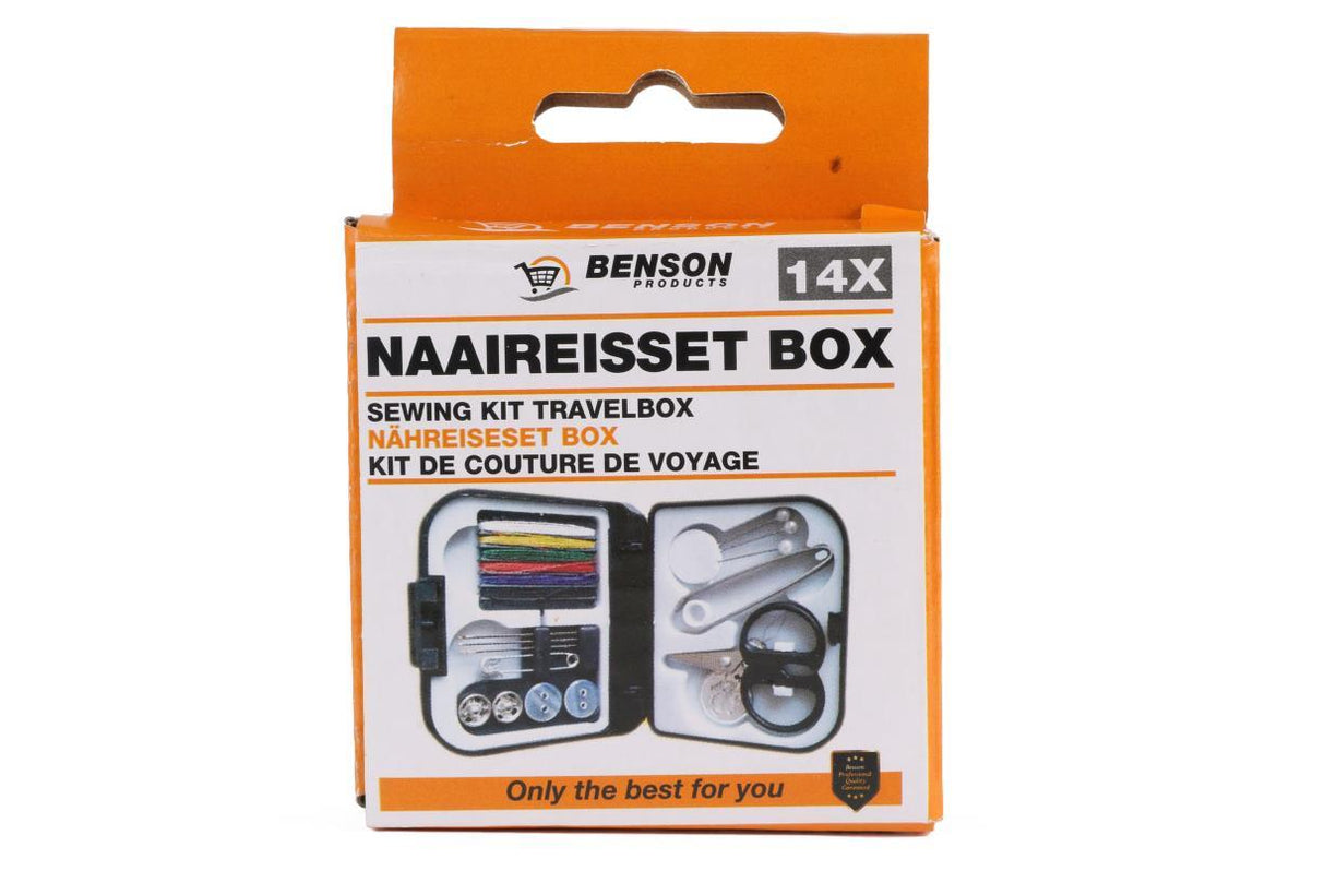 Sewing kit travelbox 14 pcs