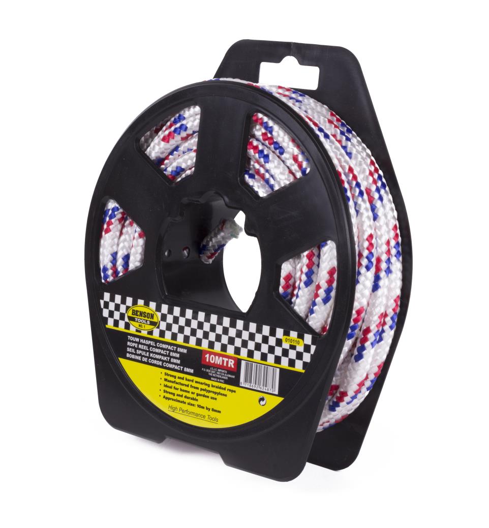 Rope reel compact 8 mm x 10 m