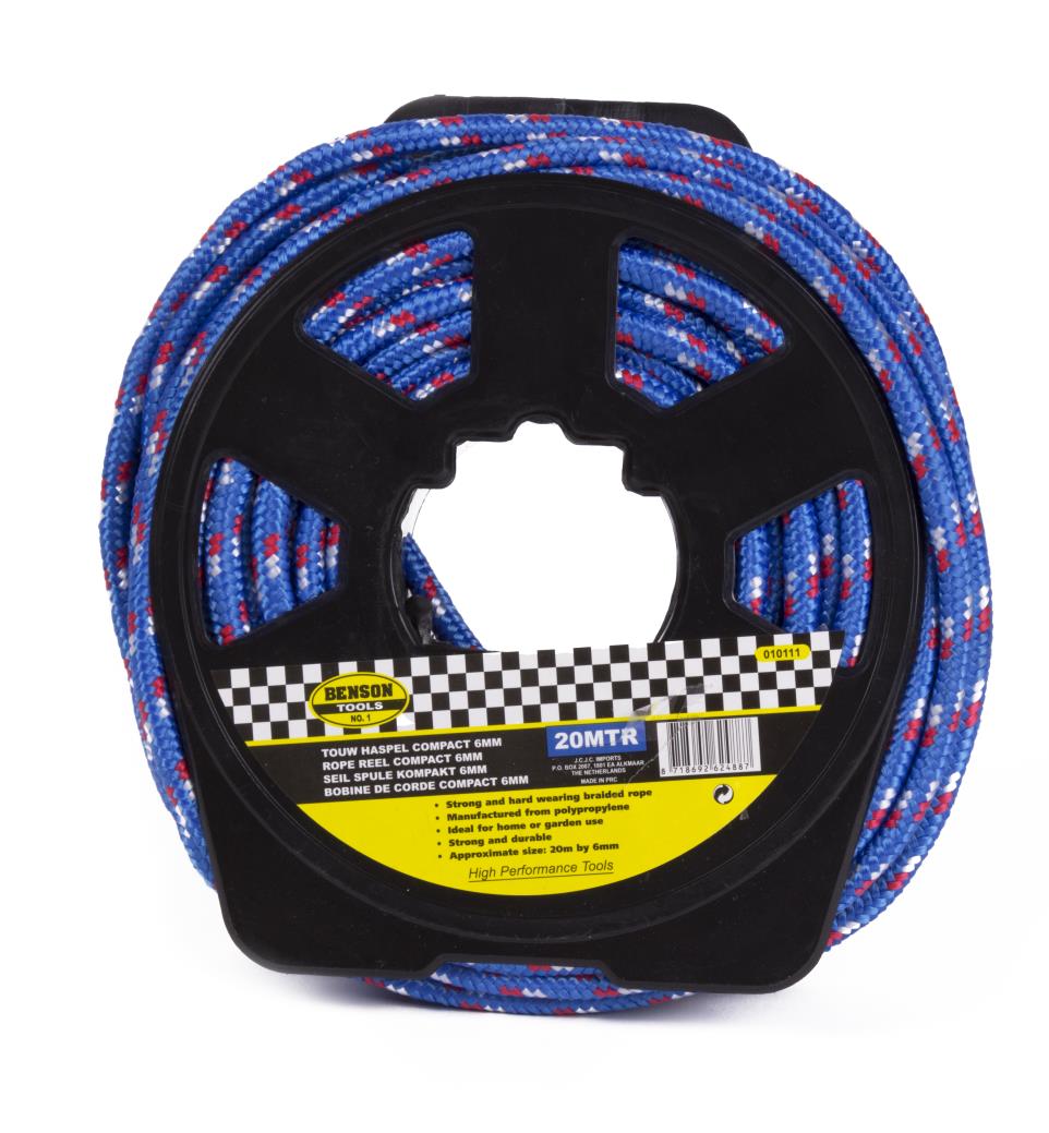 Rope reel compact 6 mm x 20 m