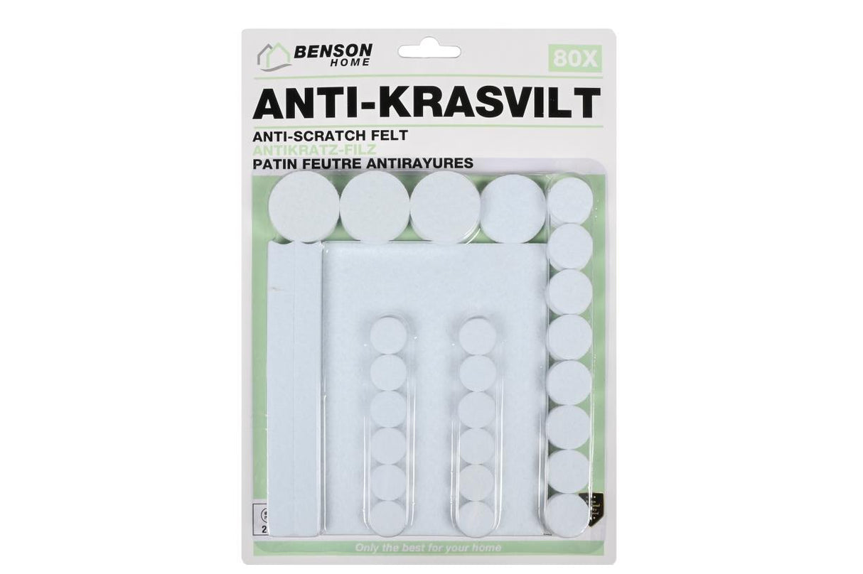 Antikrasvilt set 80 dlg wit