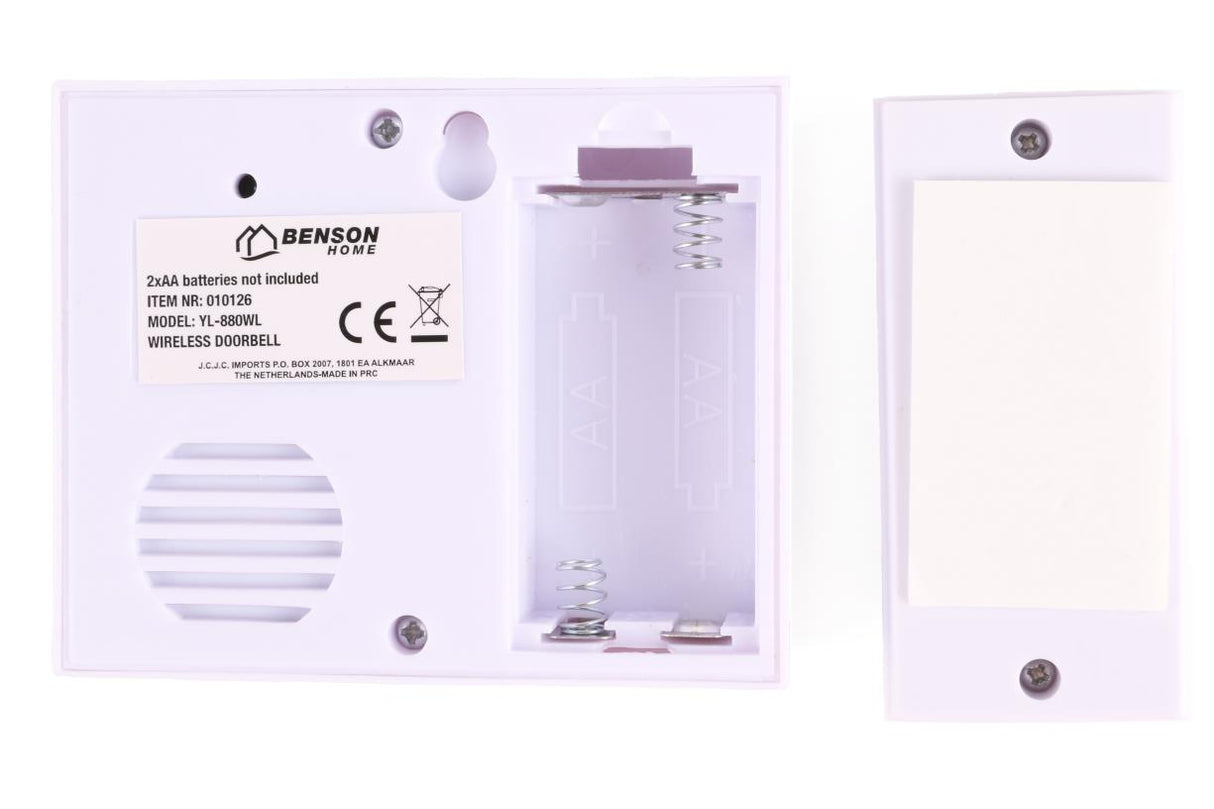Deurbel draadloos 16 melodieën compact