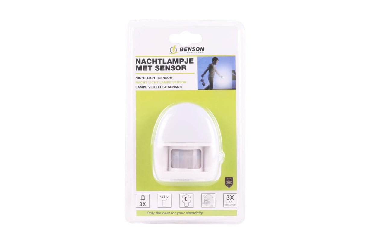 Nachtlamp met sensor op batterij