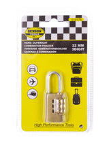 Combination padlock 22 mm