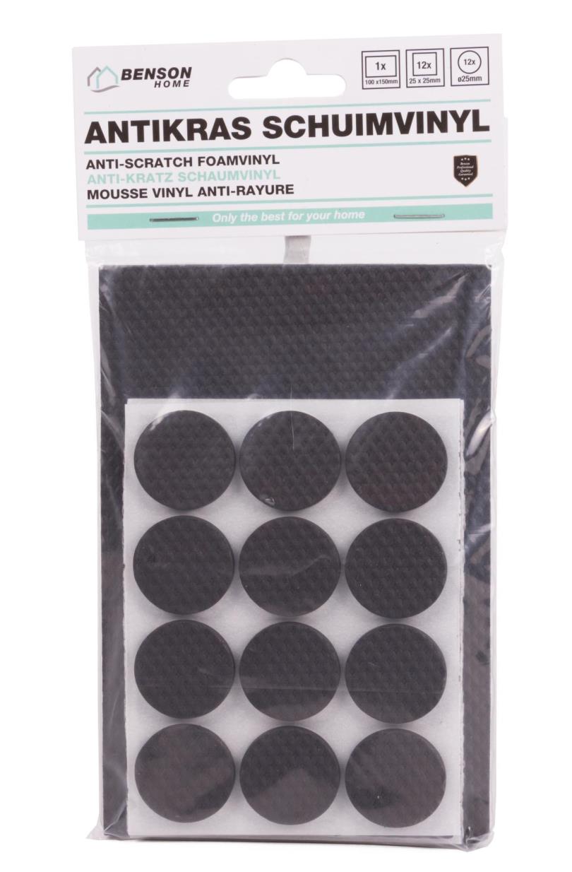 Antikras set schuimvinyl eva 25 dlg zwart