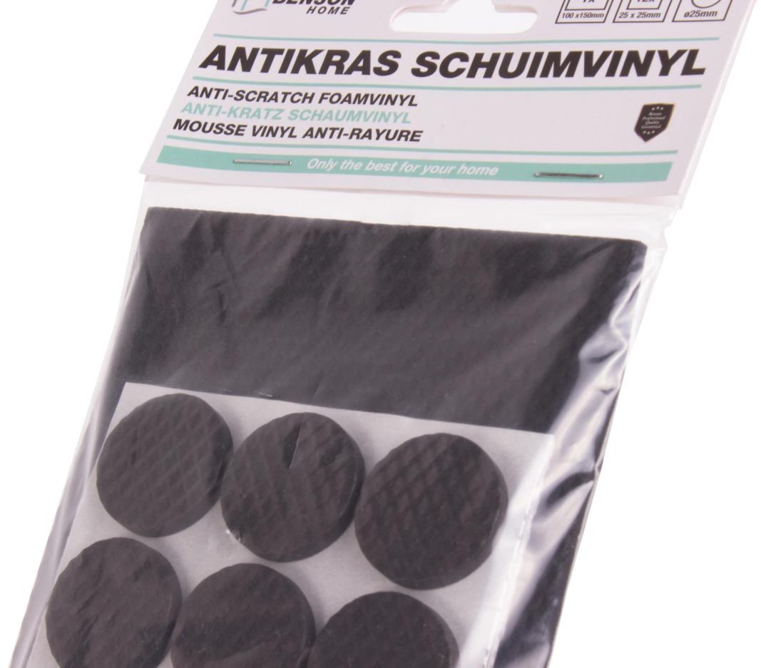 Antikras set schuimvinyl eva 25 dlg zwart