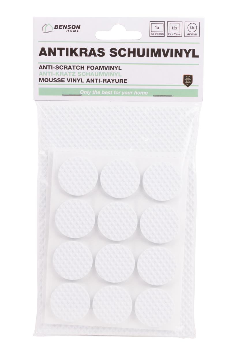 Antikras set schuimvinyl eva 25 dlg wit