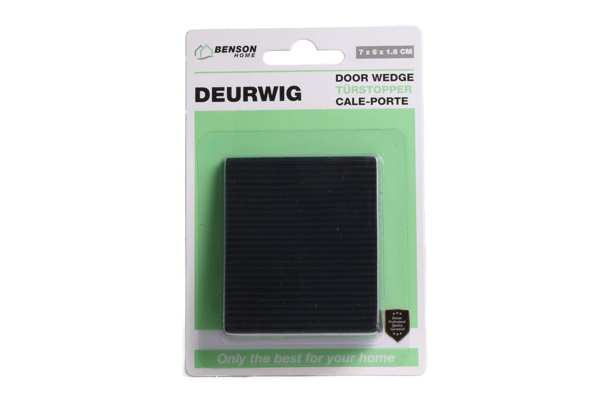 Door wedge 16 mm black