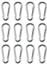 Carabiner hooks set 12 pcs 5 x 50 mm