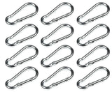 Carabiner hooks set 12 pcs 5 x 50 mm