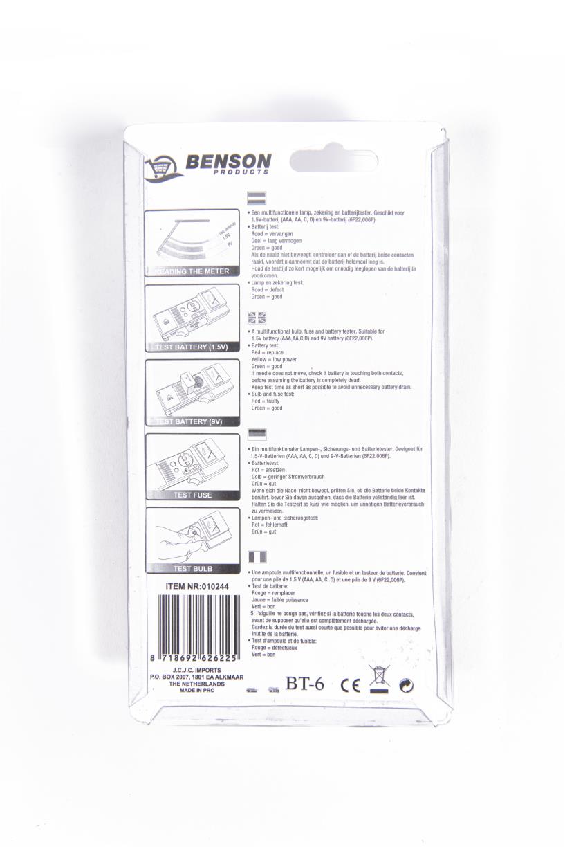 Battery tester multifunctional