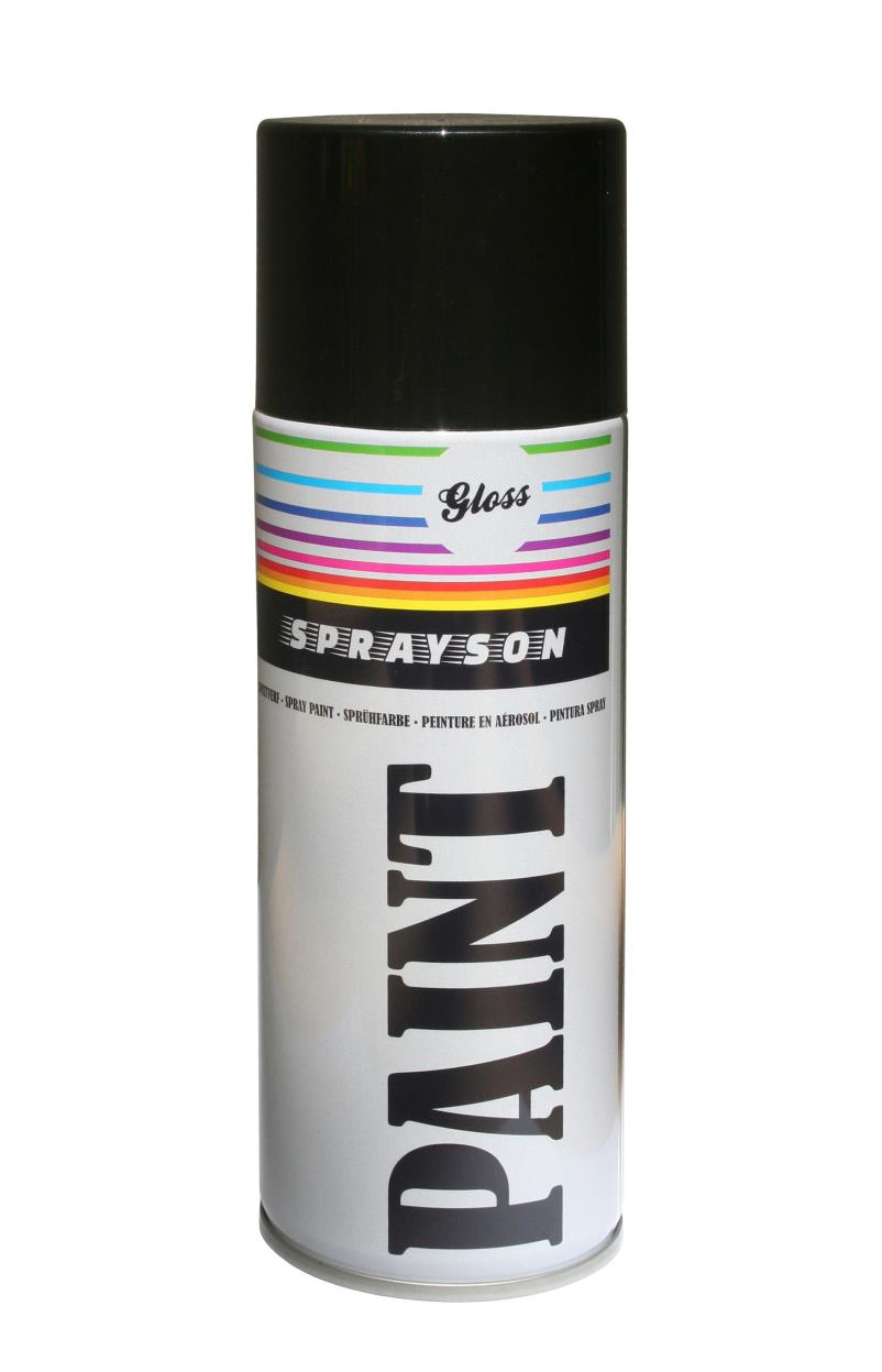 Sprühfarbe 400 ml RAL9005 Hochglanz schwarz