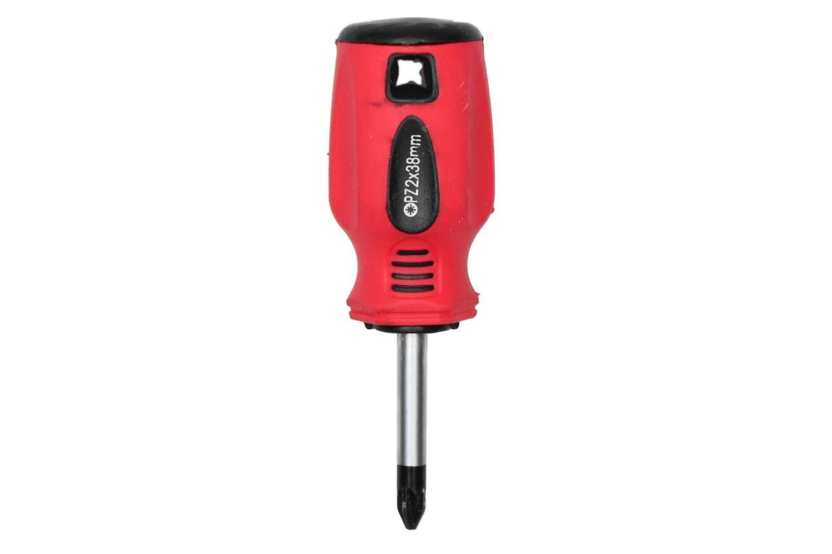 Schroevendraaier pozi PZ2 x 38 rood/zwart Cr-V