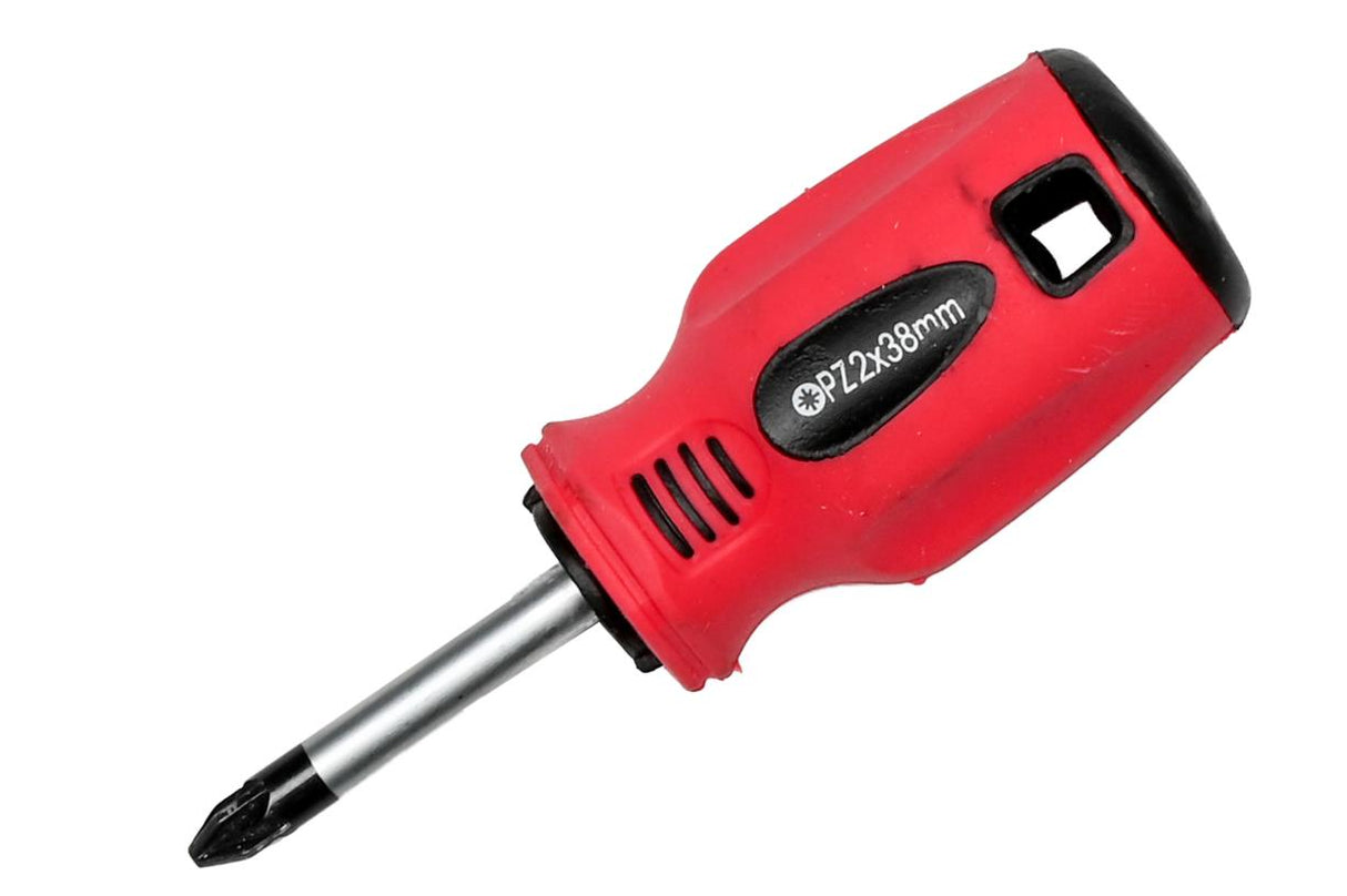Schroevendraaier pozi PZ2 x 38 rood/zwart Cr-V
