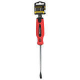 Schroevendraaier plat 8 x 150 rood/zwart Cr-V