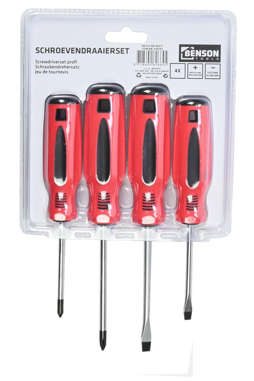 Schroevendraaier set 4 dlg