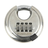 Combination padlock 70 mm round