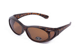 Überzieh-Sonnenbrille Demi Braun