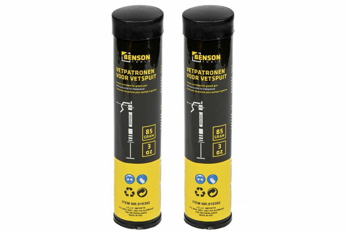 Cartouche de graisse pour pompe à graisse 85 g 2 pcs