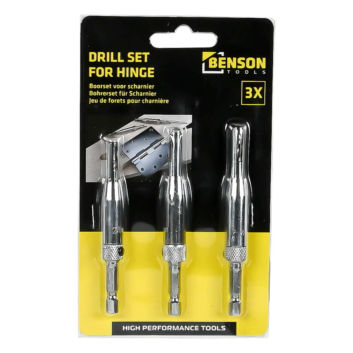 Drill set for hinge 3 pcs