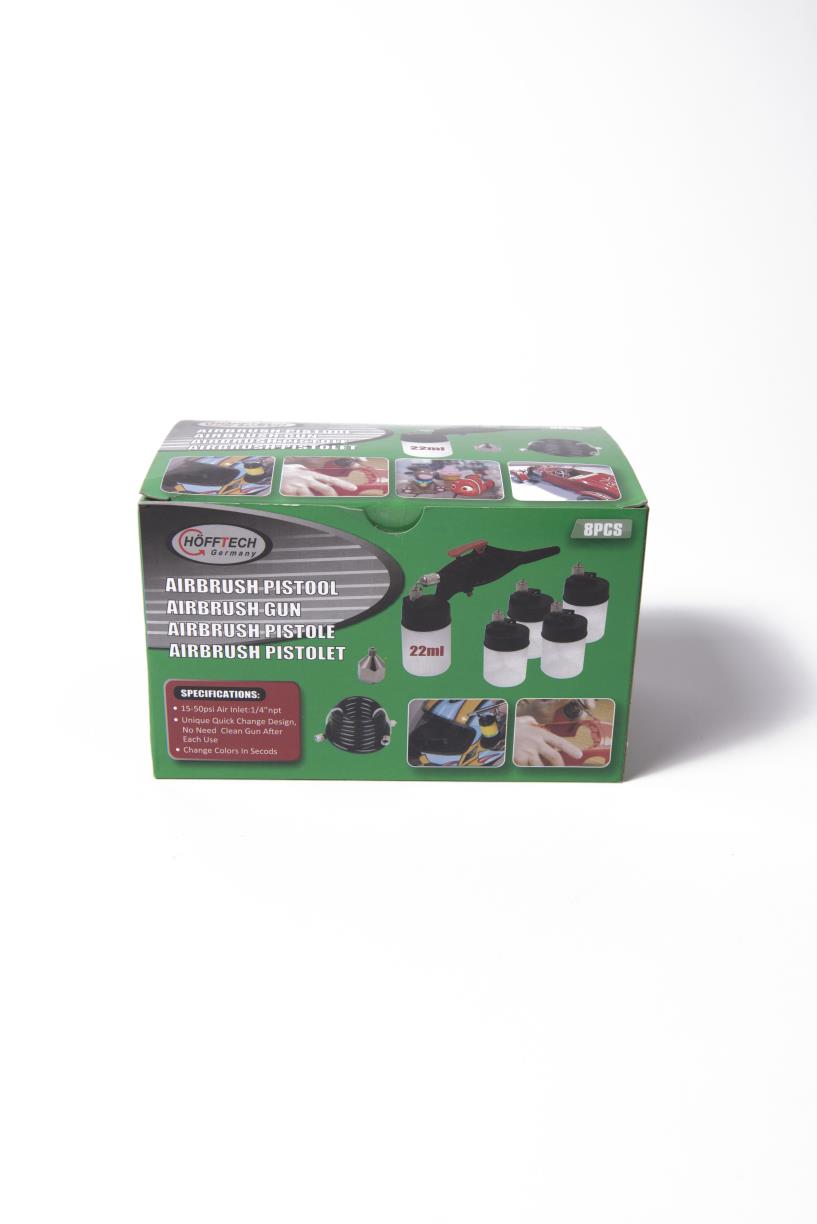Airbrush pistool set 8 dlg