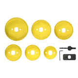 Hole saw set 9 pcs heavy duty