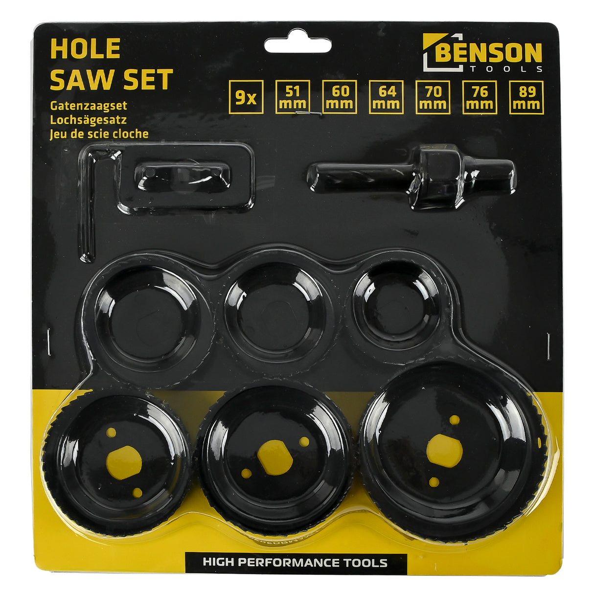 Gatenzaagset 9 dlg heavy duty