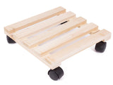 Plant trolley wood 30 x 30 cm