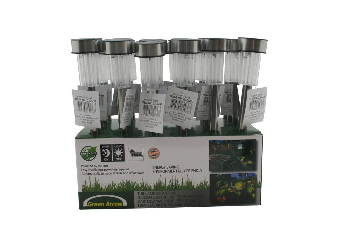Garden light solar 31 cm SS