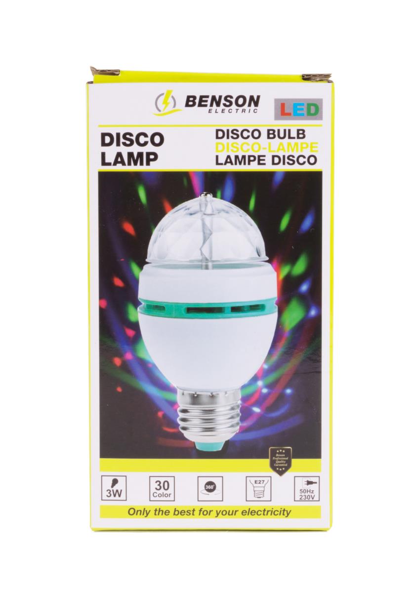 LED rotating disco bulb E27