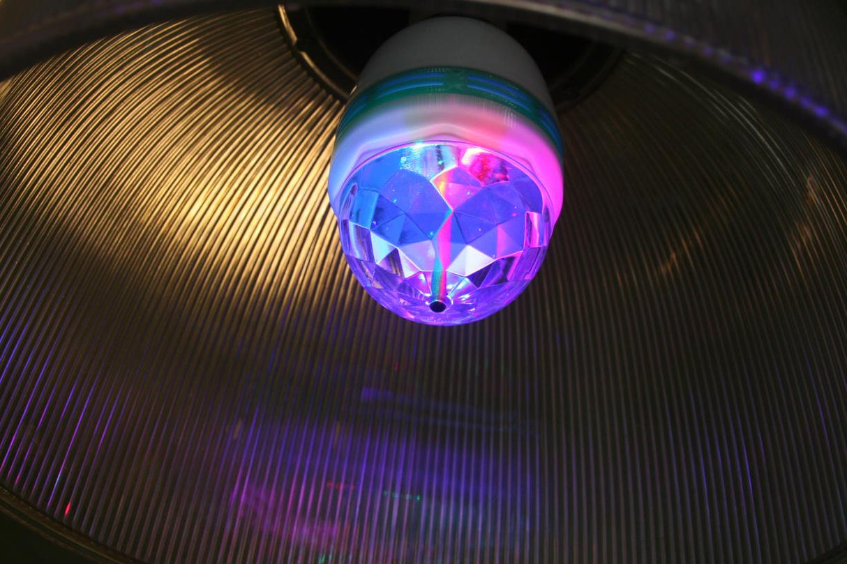 LED rotating disco bulb E27