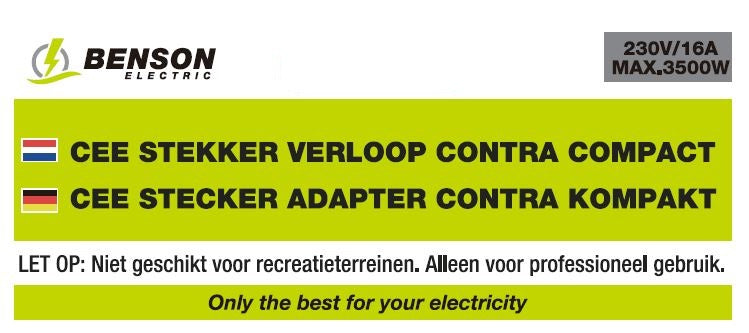 CEE Stecker Adapter kontra kompakt