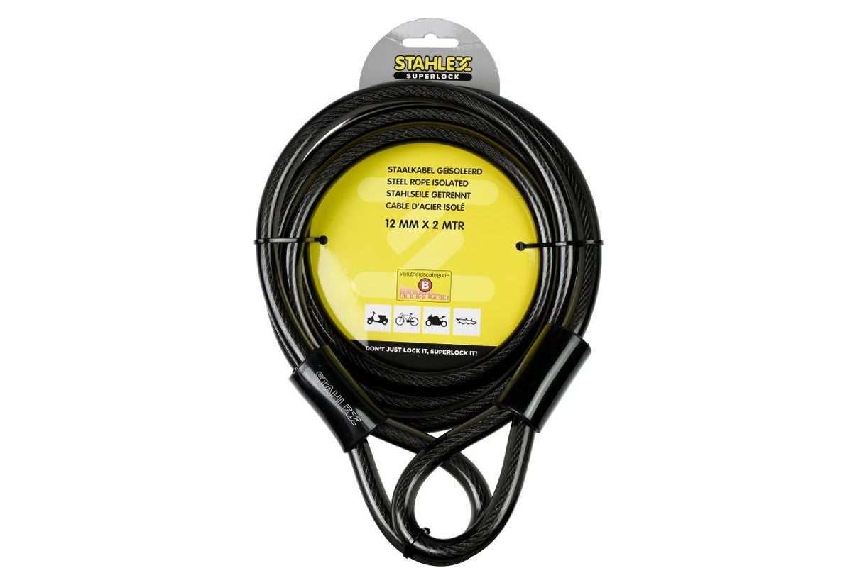 Cable d'acier isolé 12 mm x 2 m