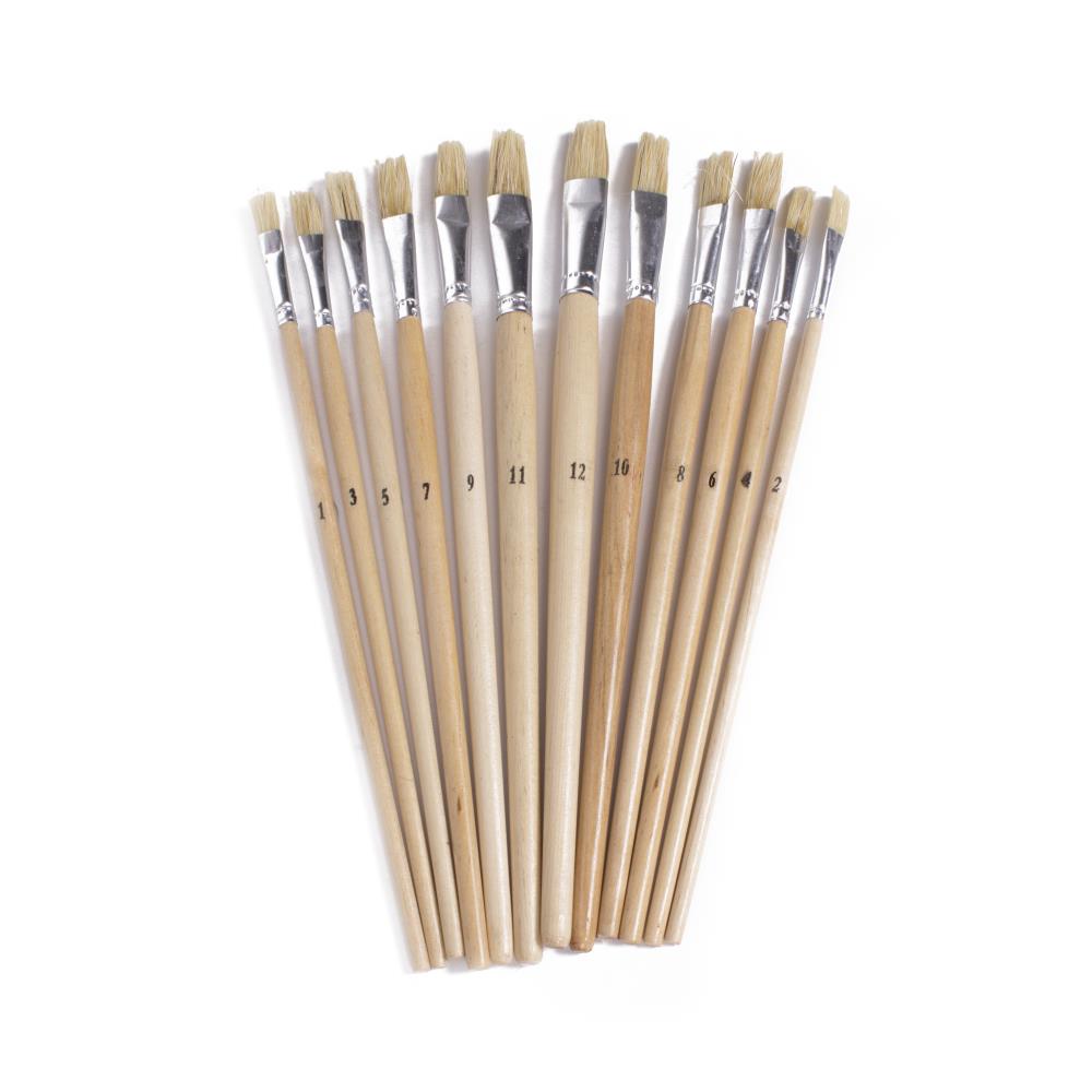 Penseelset 12 dlg plat