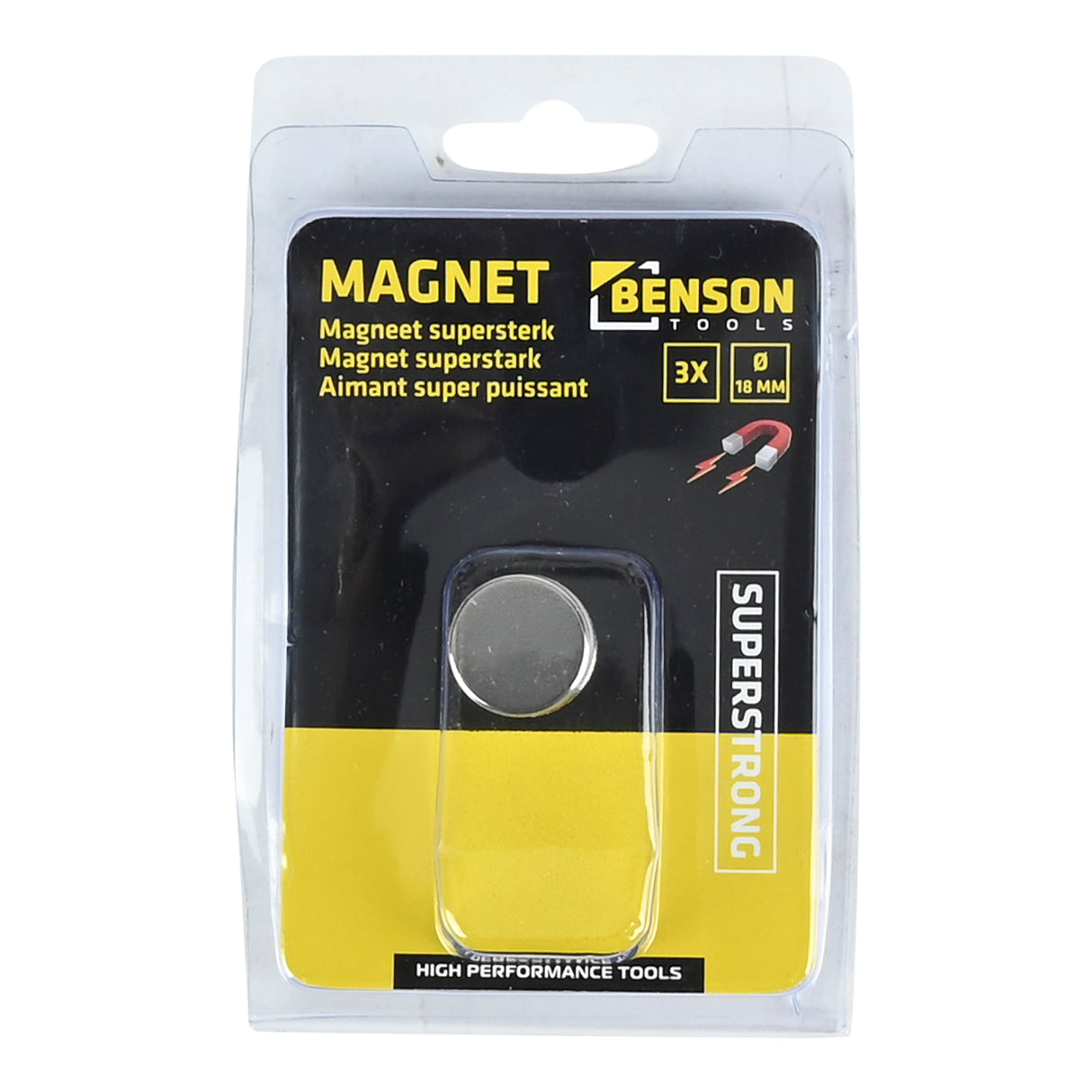 Magneet superstrong 3 dlg 18 x 3 mm