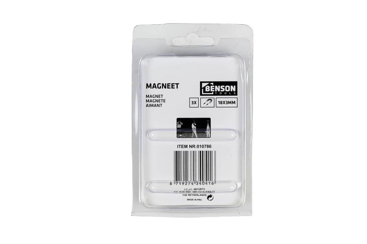 Magneet superstrong 3 dlg 18 x 3 mm