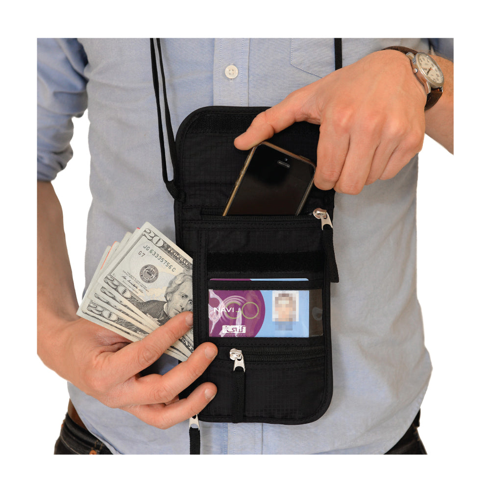 Travel wallet neck