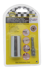 Universal socket 3/8" 7-19 mm + adapter