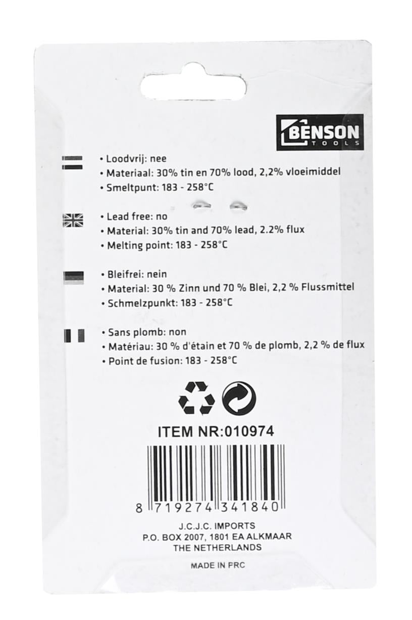 Étain à souder 60 g ø1 mm