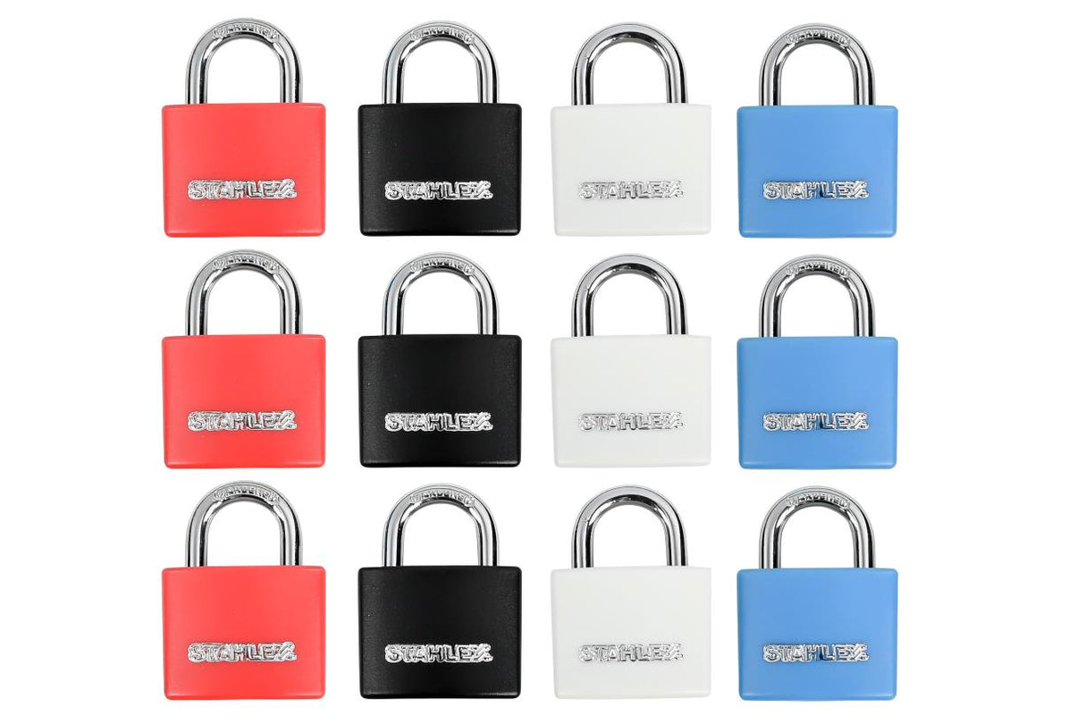 Padlock aluminium 30 mm keyed alike 3 pcs