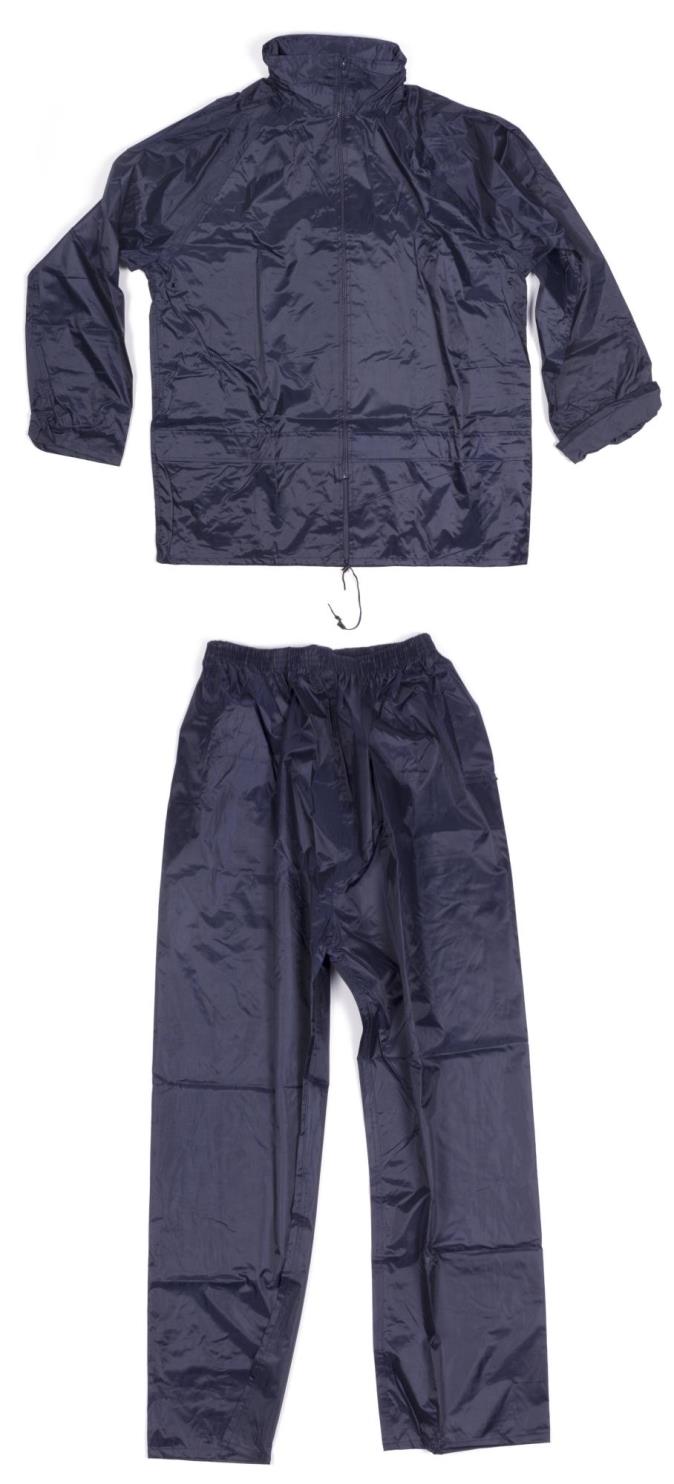 Regenpak blauw maat M