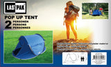Pop up tent 2 persoons waterdicht + UV bescherming