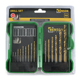Drill set 15 pcs HSS hardcase