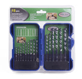 Drill set 15 pcs HSS masonry hardcase