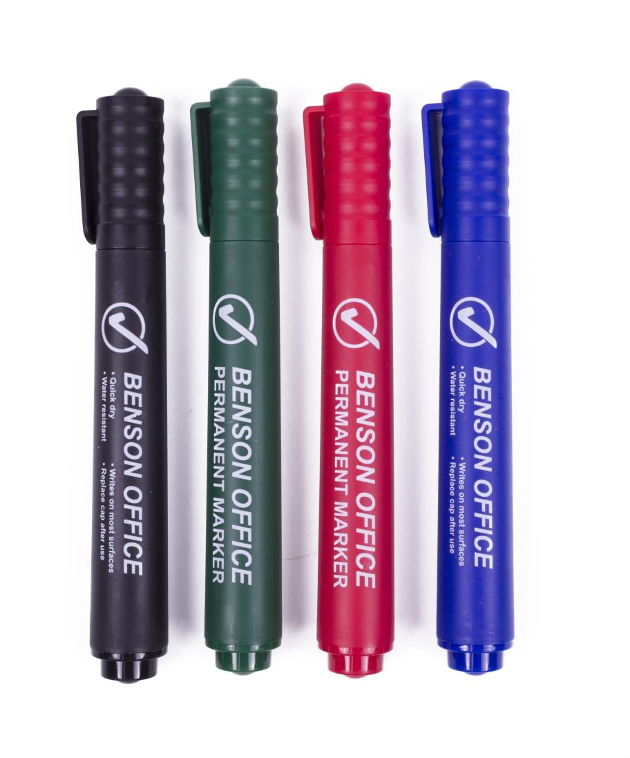 Permanent marker 4 pcs color profi