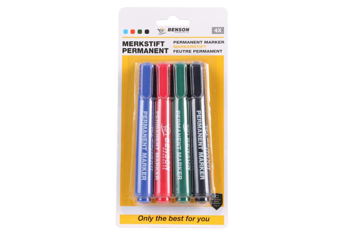 Permanent marker 4 pcs color profi