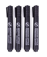 Permanent marker 4 pcs black profi