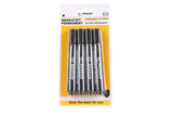 Permanent marker 4 pcs black profi