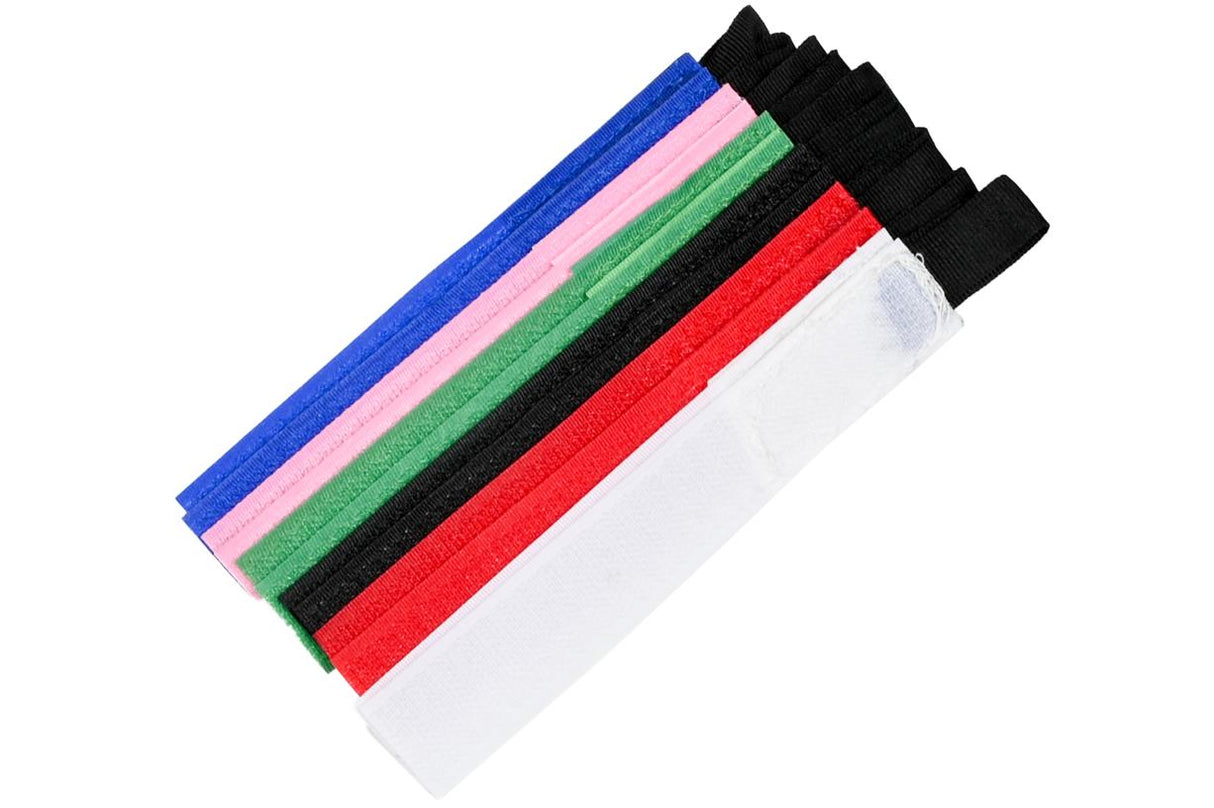 Serre-câbles set 12 pcs bande velcro