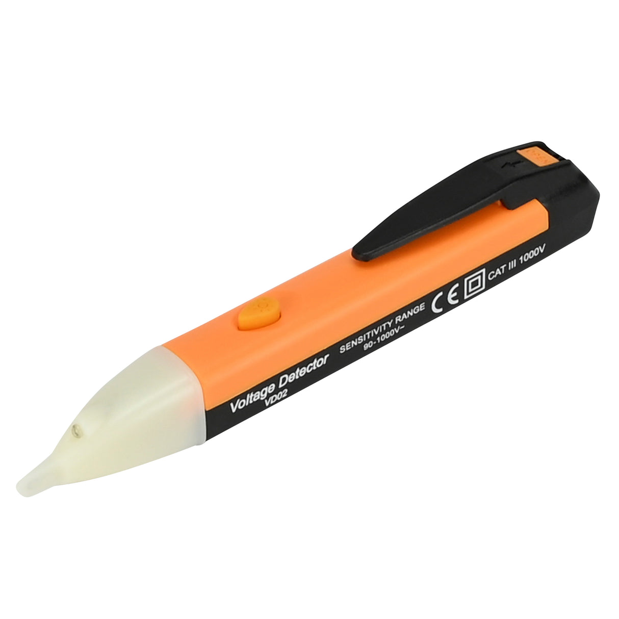 Non-conductive voltage tester with LED