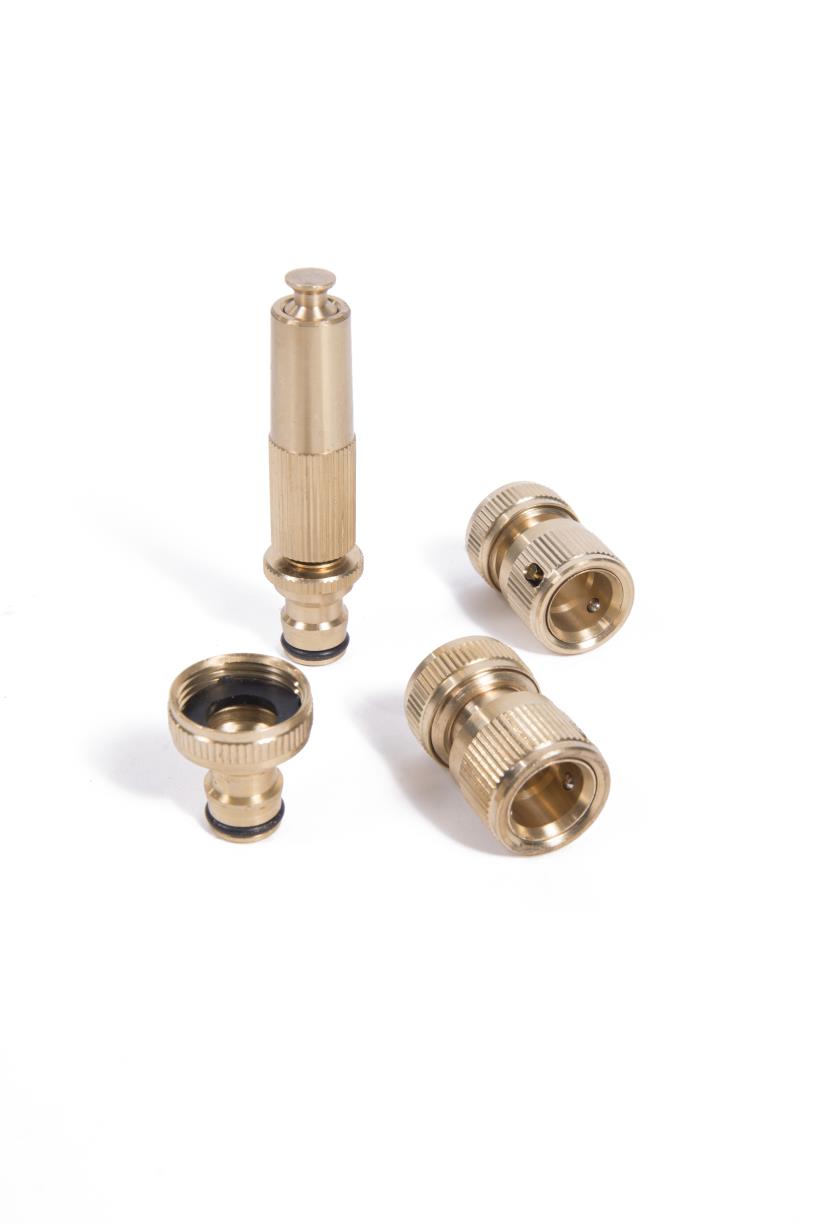 Kit raccord de tuyau 4 pcs laiton